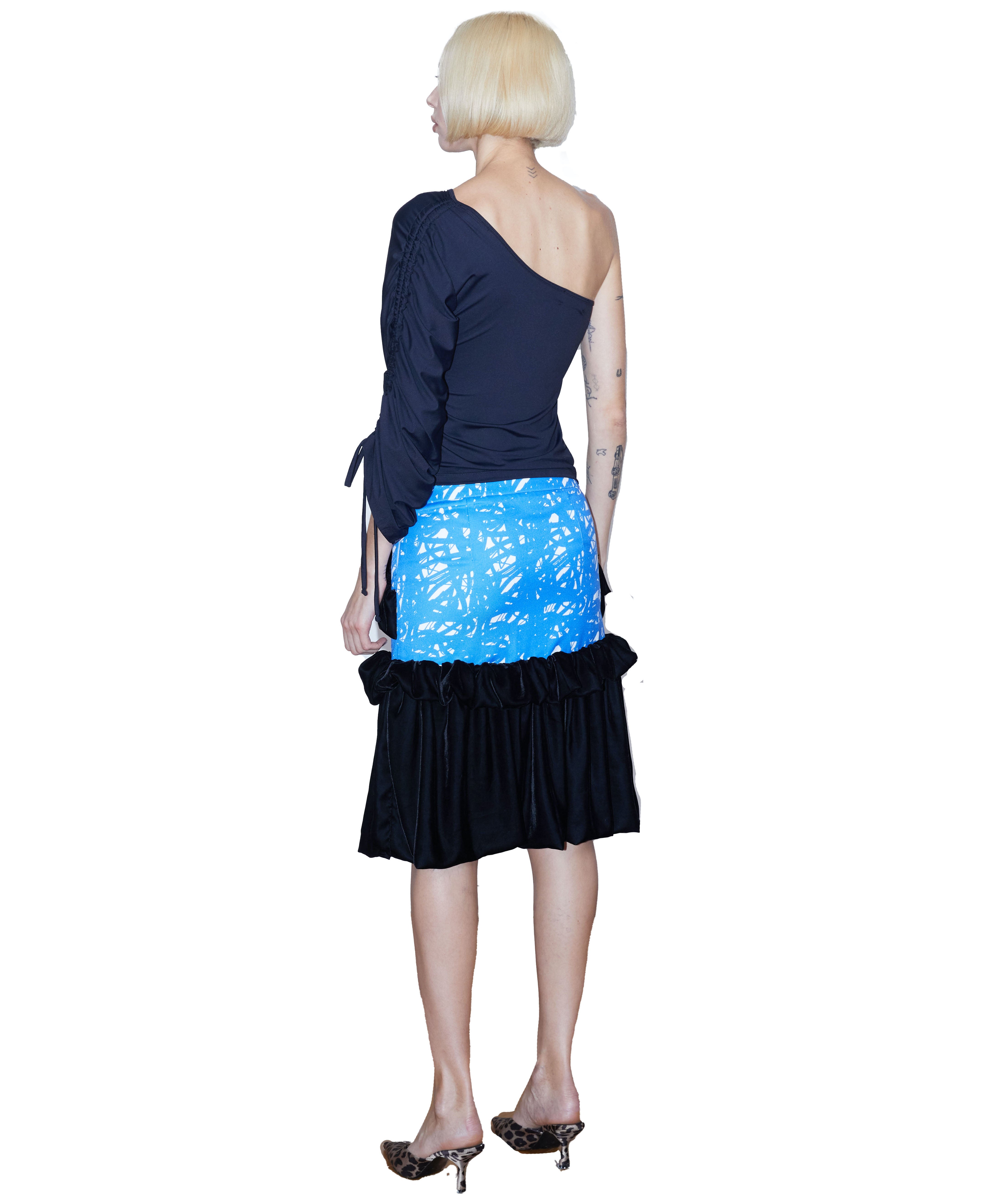 Velvet Scribble Skirt